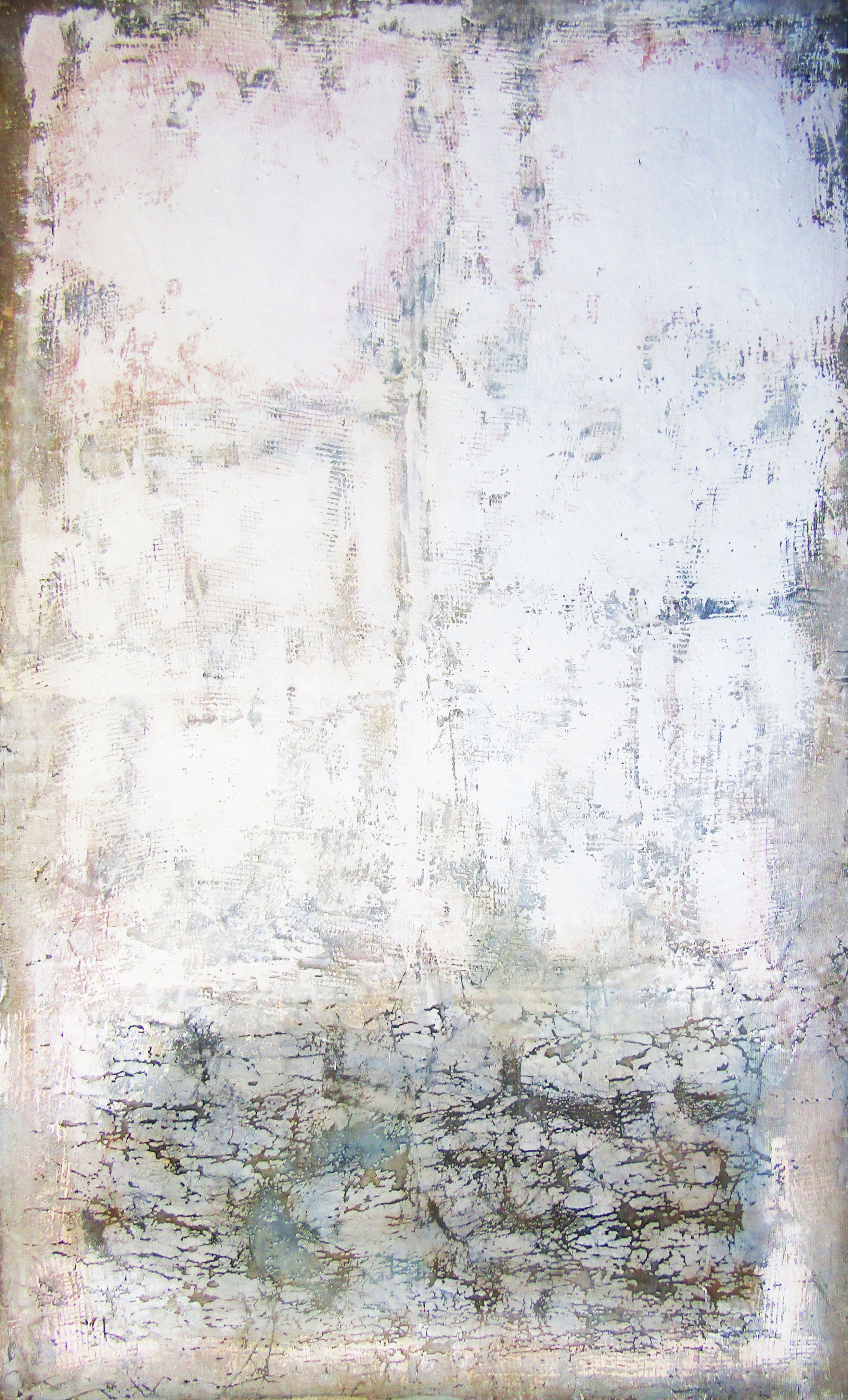 PXYW691 Wall décor art oil on canvas abstract blue grey tones